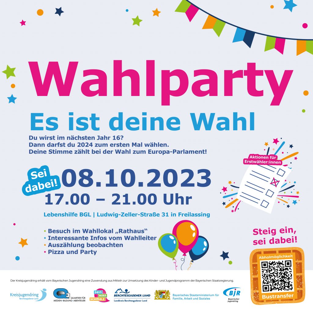 Flyer Wahlparty